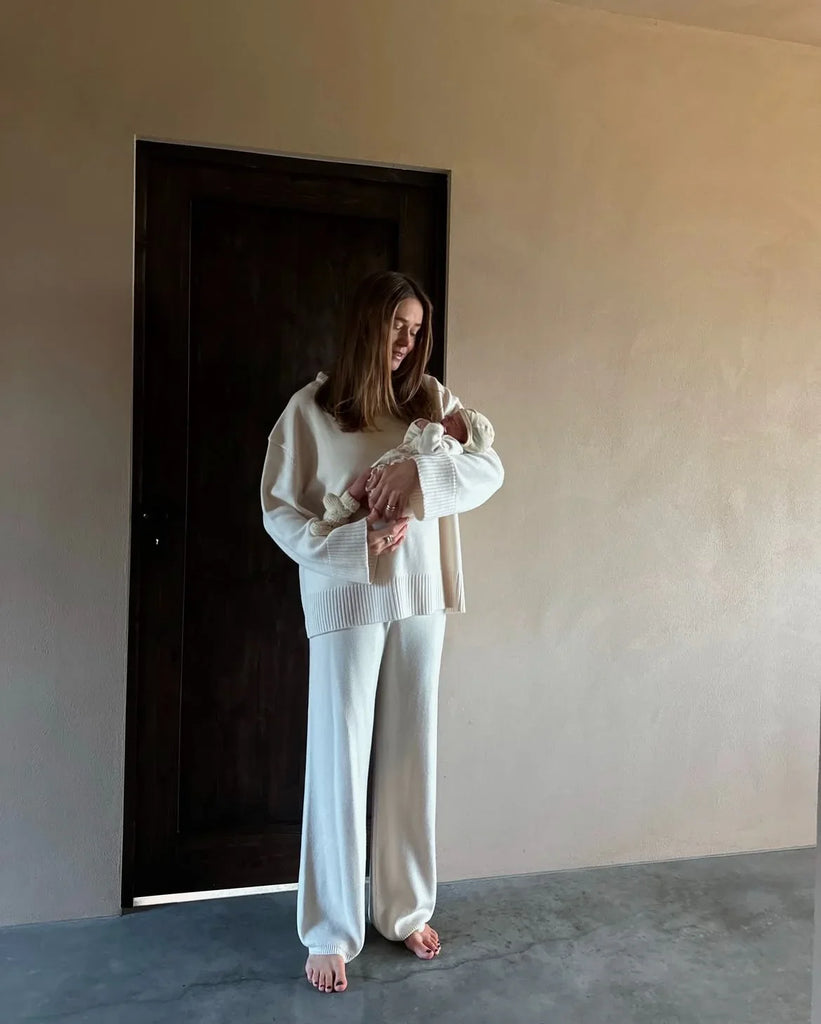 Wool Pants Ecru