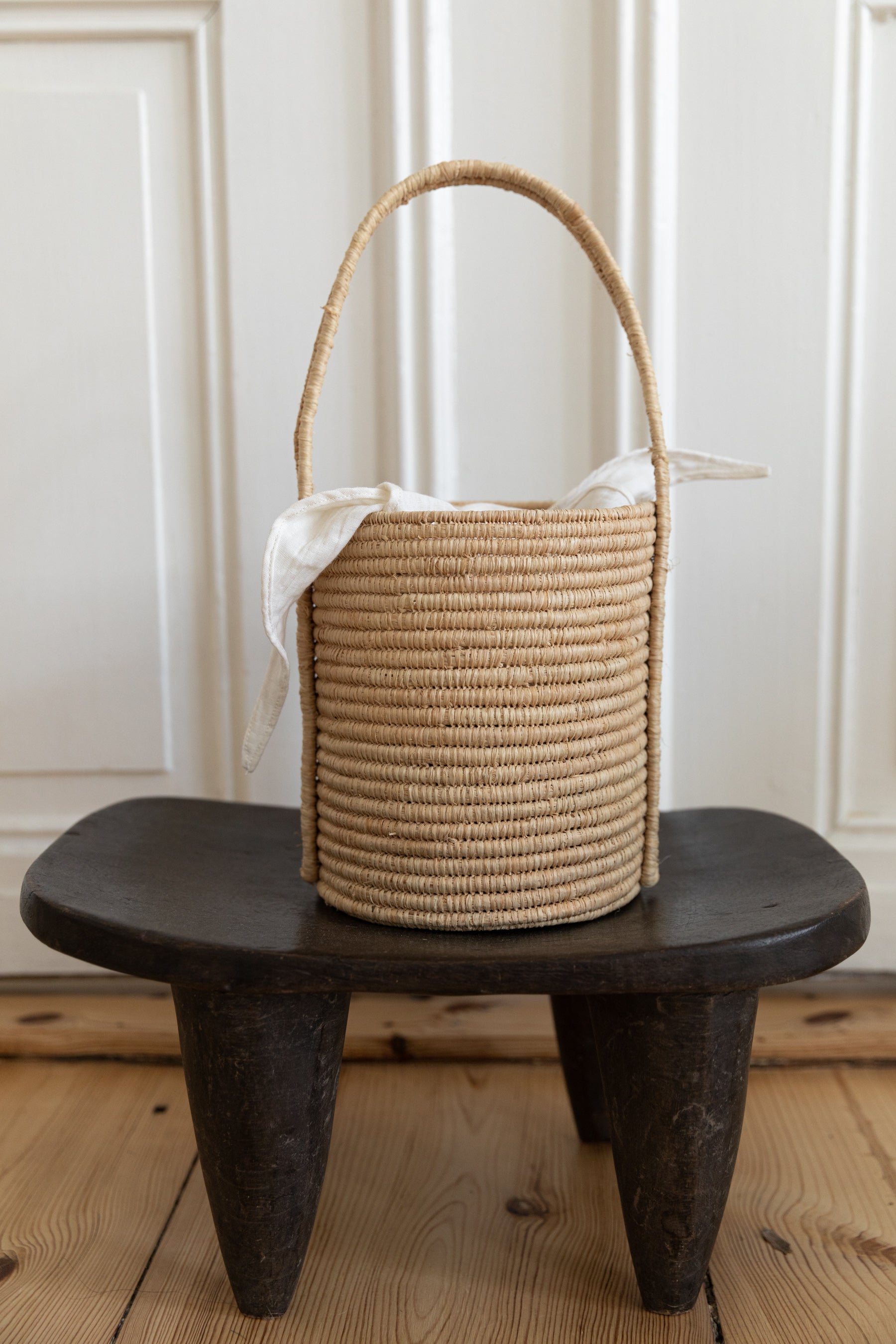 ショルダーバッグ・ポシェット [Slowslowly] Daisy Raffia Bucket Bag No.146 / Daisy Raffia Bucket Bag - Slowslowly