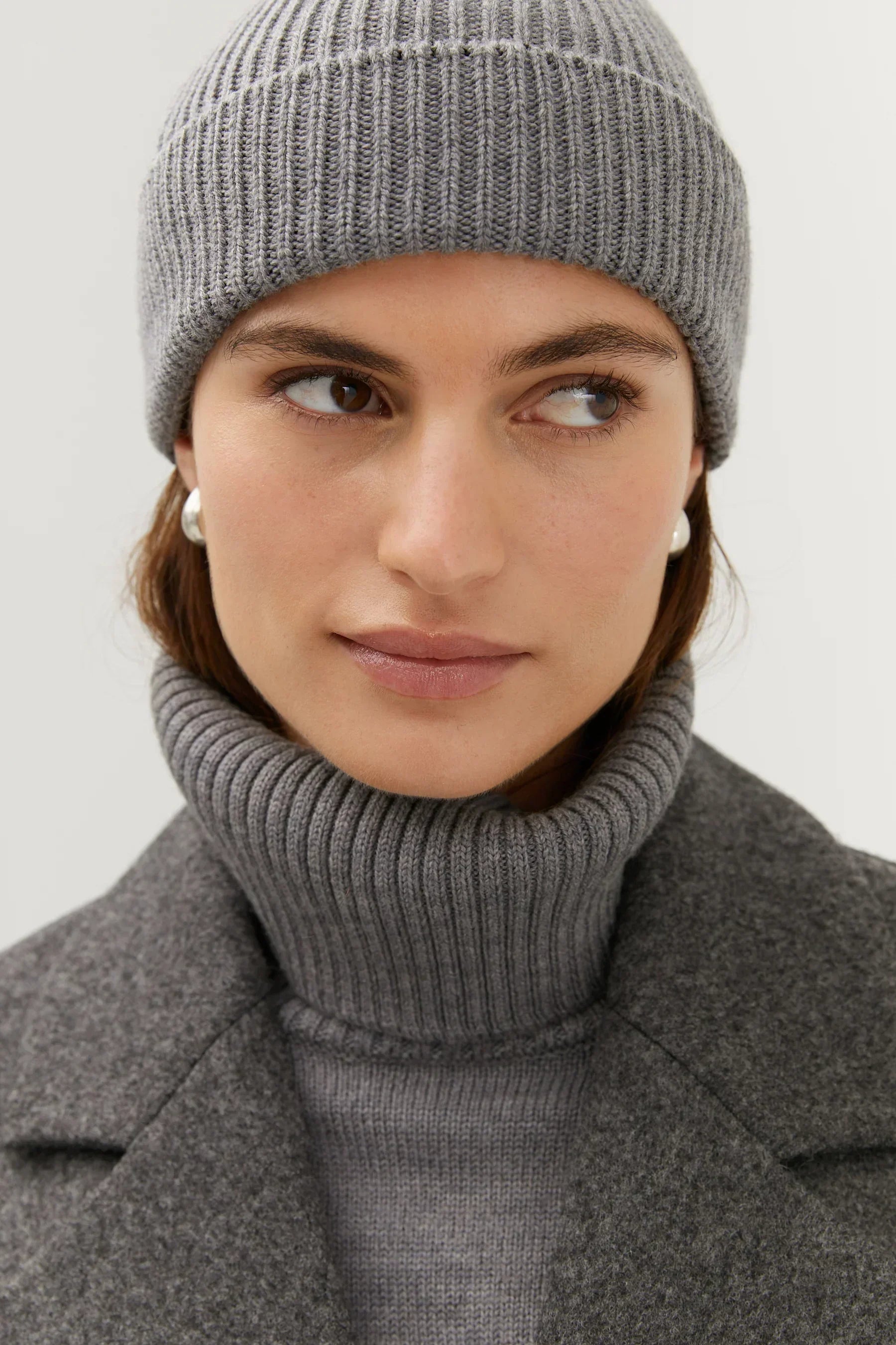 Beanie Grey | Sustainable Women's Accessories – The Slow Label