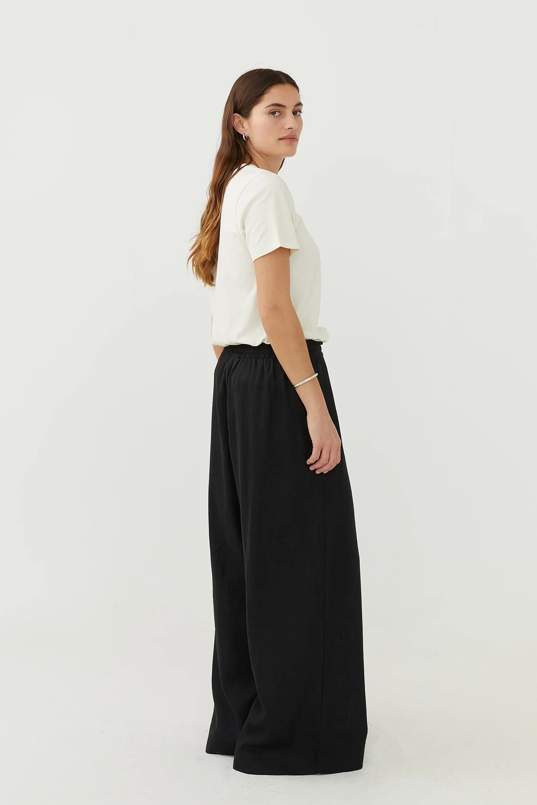Drawstring Pants Black | Sustainable Women's Pants & Skirts – The