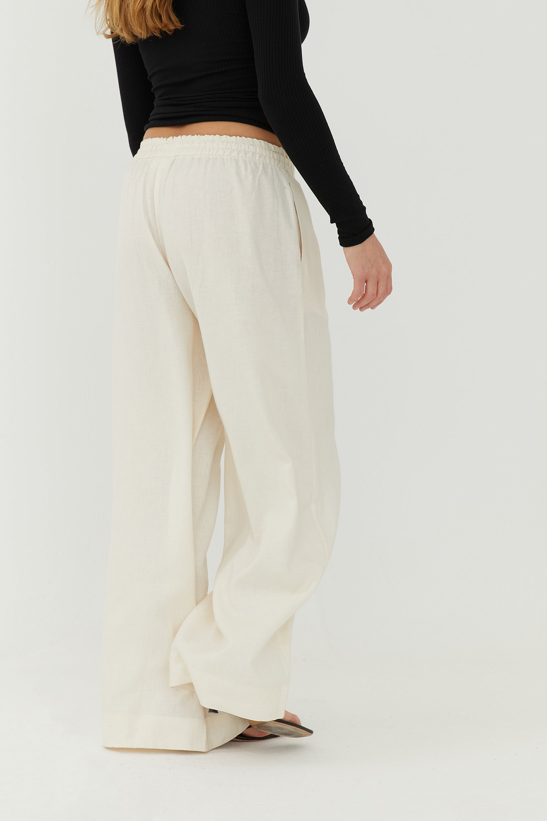今期新品未使用　Warm Drawstring Pants 38 Yoga Pants with Pockets for Women Capri Pants Casual 2023