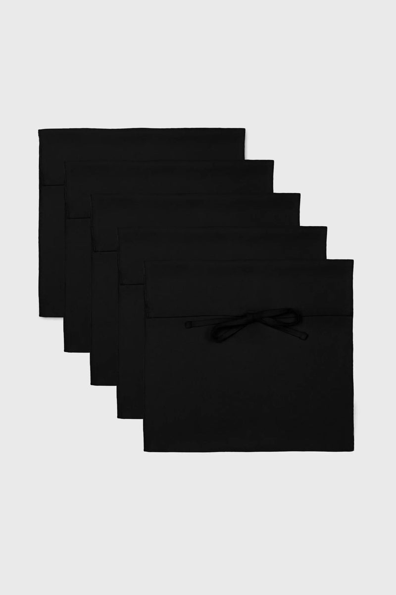 Gift Wrap Bag Black Bundle of 5 | Sustainable Women's Accessories – The ...