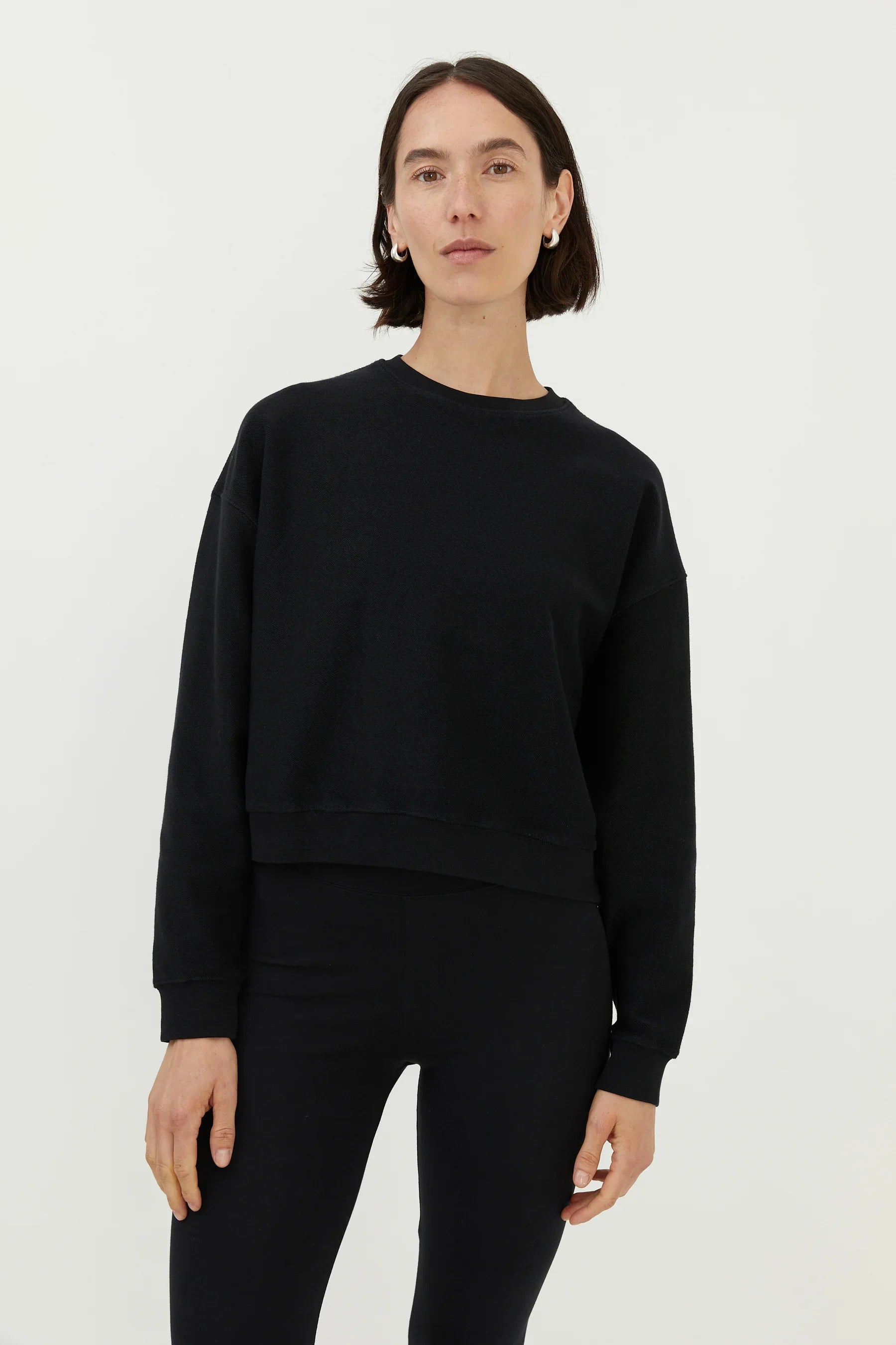 Inside-Out Sweatshirt Black | Sustainable Women's Sweatshirts