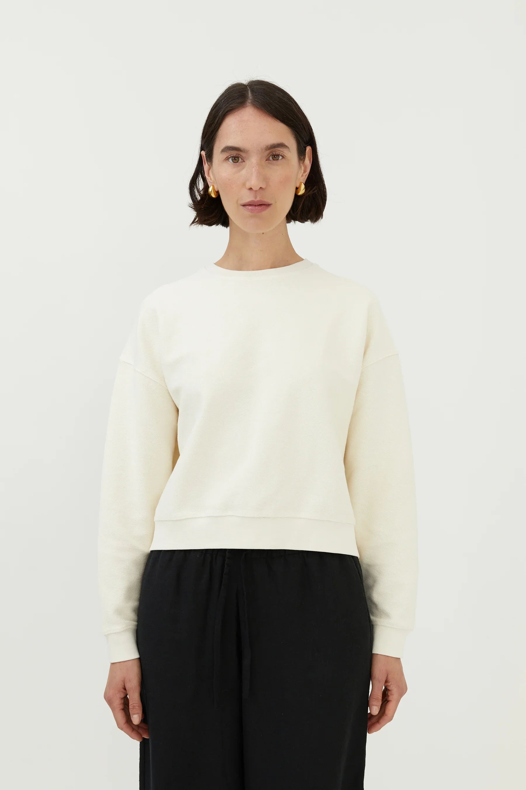 Inside-Out Sweatshirt Ecru | Sustainable Women's Sweatshirts