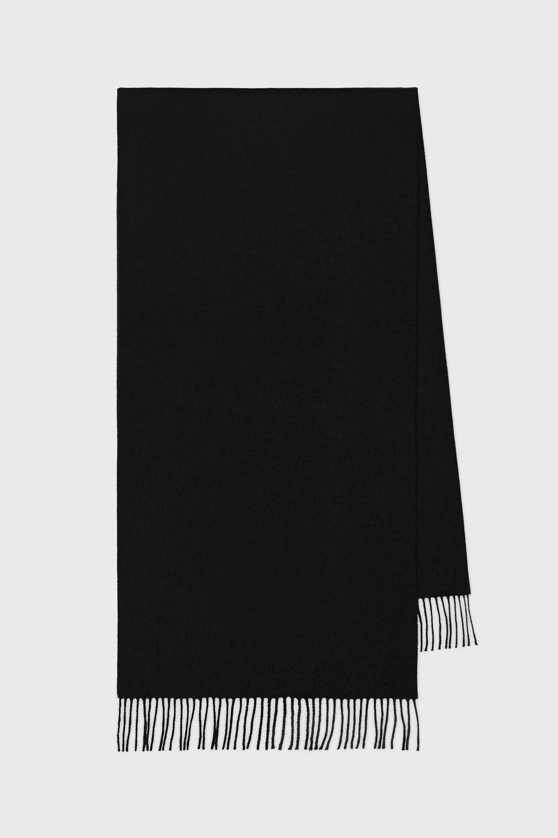 Woven Scarf Black | Sustainable Women's Accessories – The Slow Label