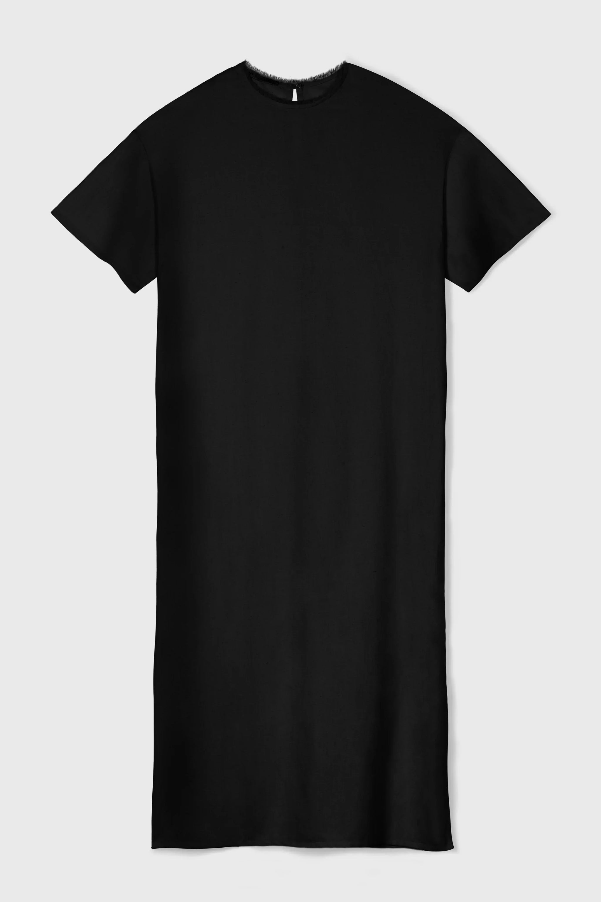 black plain t shirt dress Womens T-shirt dress in cotton